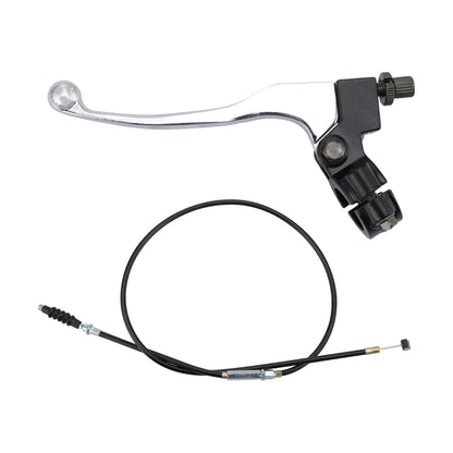 GOOFIT Universal 7/8" Handlebar Left Clutch Lever with Clutch Cable Replacement for CRF XR SSR 50cc 70cc 90cc 110cc 125cc Engine Chinese Dirt Bikes Pit Bike