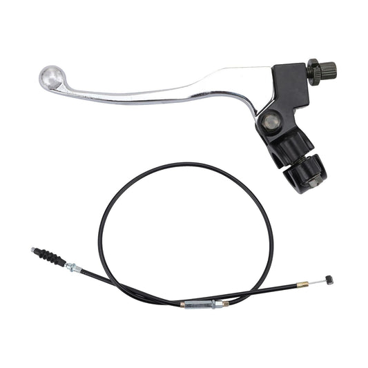 GOOFIT Universal 7/8" Handlebar Left Clutch Lever with Clutch Cable Replacement for CRF XR SSR 50cc 70cc 90cc 110cc 125cc Engine Chinese Dirt Bikes Pit Bike