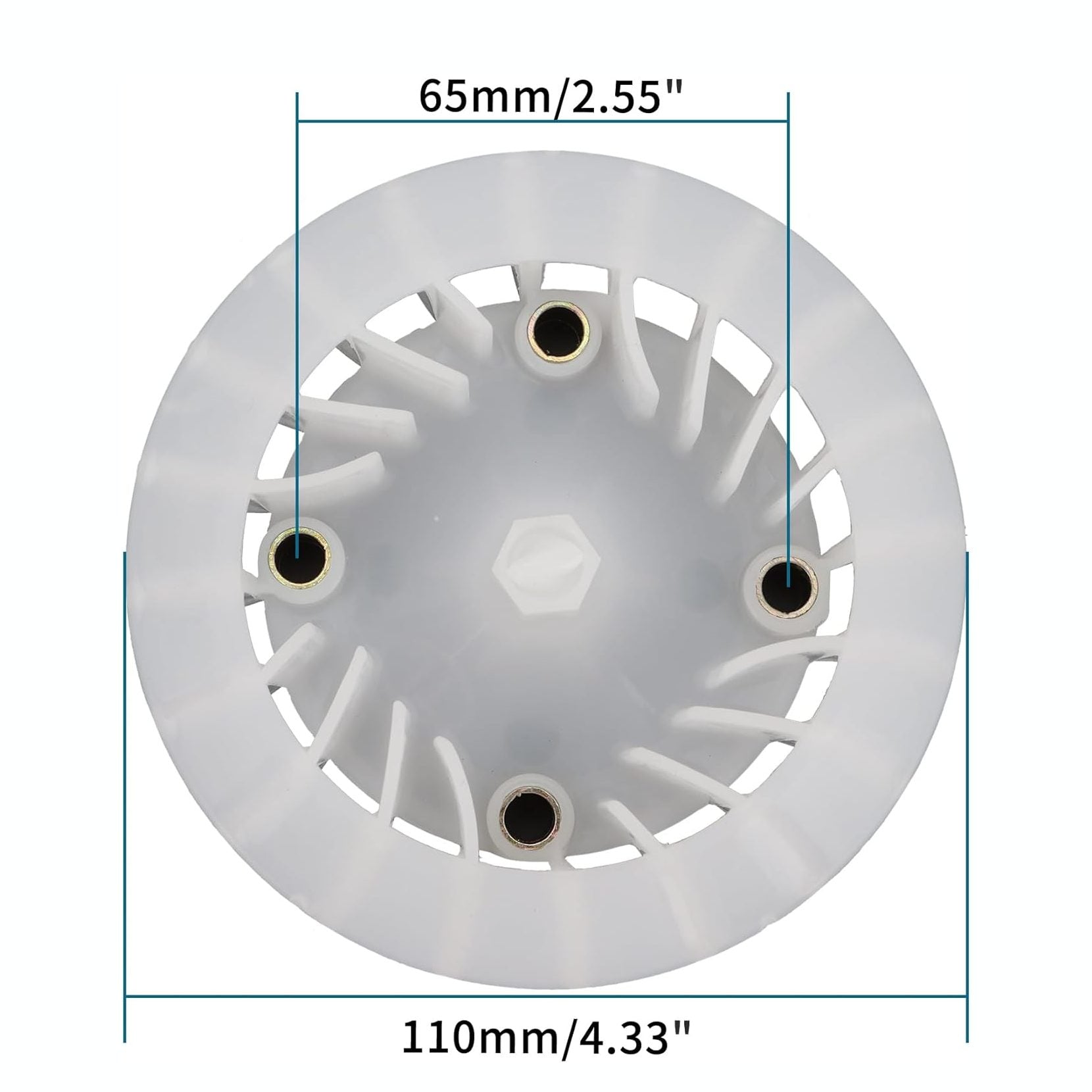 GOOFIT Fan Blade Wheel for GY6 50cc 139qmb Moped Scooter Motorcycle