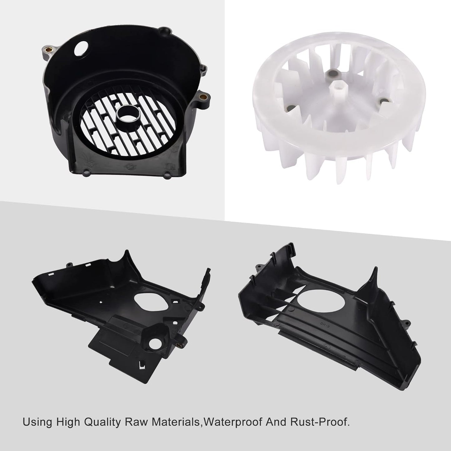 GOOFIT Air Director Cooling Fan Cover Assembly for GY6 125cc 150cc ATV Quad 4 Wheeler Go Kart Moped Scooter