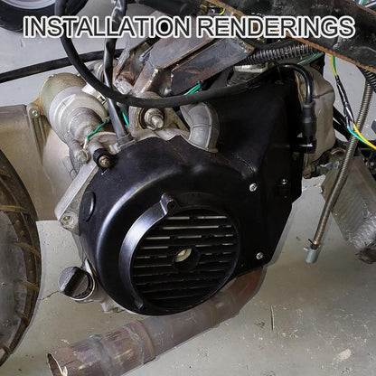 GOOFIT Air Director Cooling Fan Cover Assembly for GY6 125cc 150cc ATV Quad 4 Wheeler Go Kart Moped Scooter