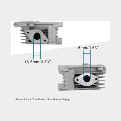 GOOFIT 39mm Cylinder Head with 64mm Valve for 4 Stroke GY6 49cc 50cc ATV Scooter Moped 139QMA 139QMB Engine Part
