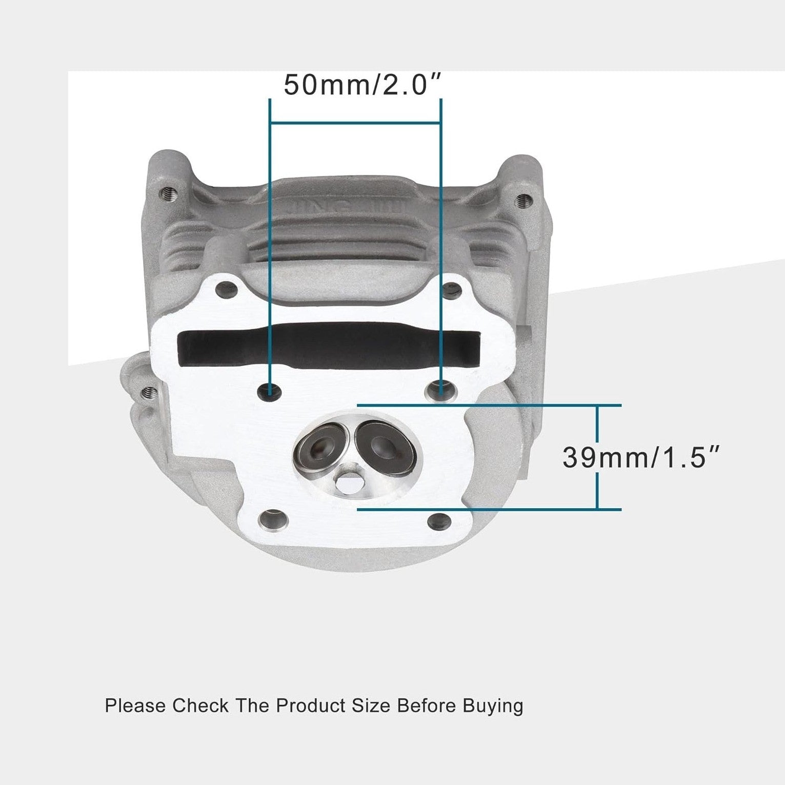 GOOFIT 39mm Cylinder Head with 64mm Valve for 4 Stroke GY6 49cc 50cc ATV Scooter Moped 139QMA 139QMB Engine Part
