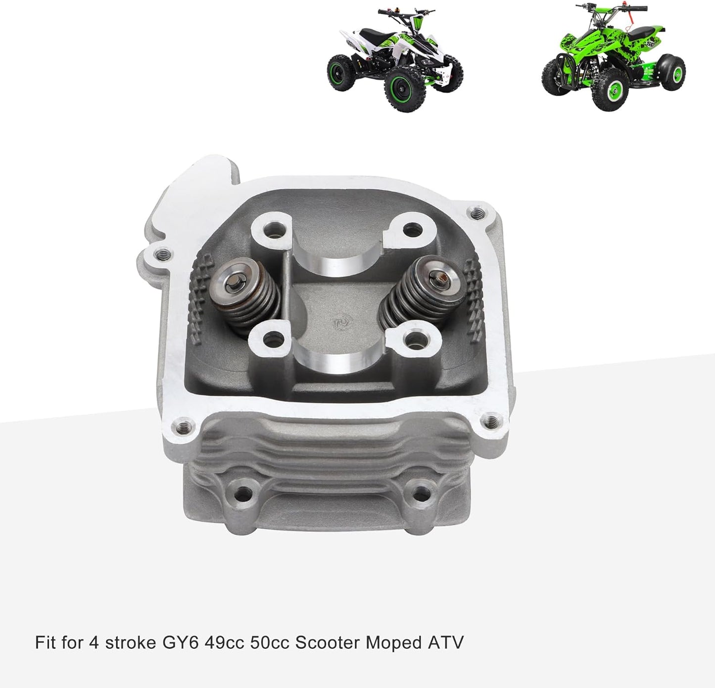 Cylinder Head 39mm For 4 Stroke GY6 49cc 50cc 139QMA 139QMB Engine