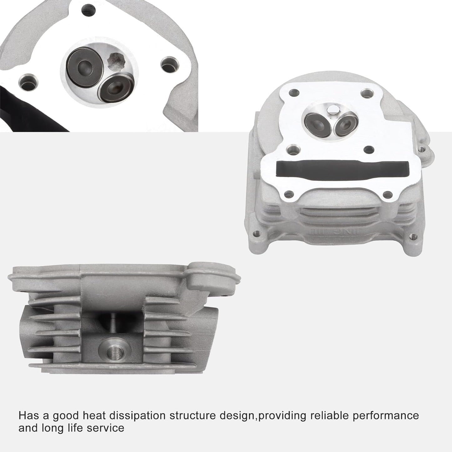 Cylinder Head 39mm For 4 Stroke GY6 49cc 50cc 139QMA 139QMB Engine