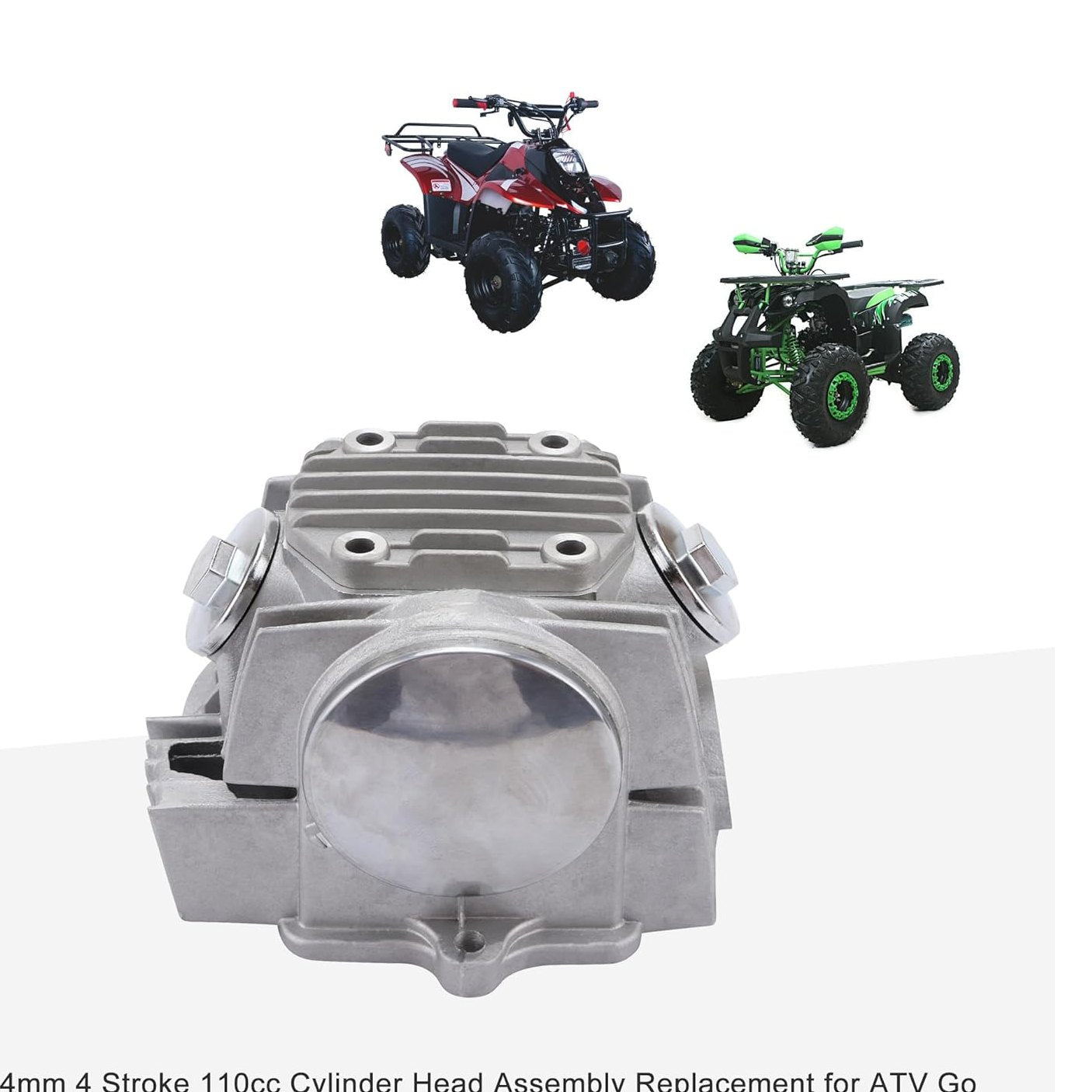 Cylinder Head 52.4mm For 4 Stroke 110cc ATV Go Kart Scooter