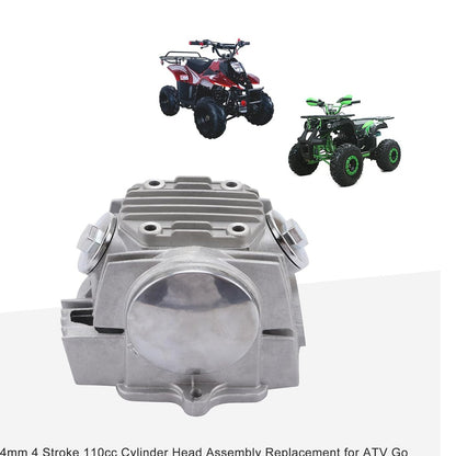 Cylinder Head 52.4mm For 4 Stroke 110cc ATV Go Kart Scooter