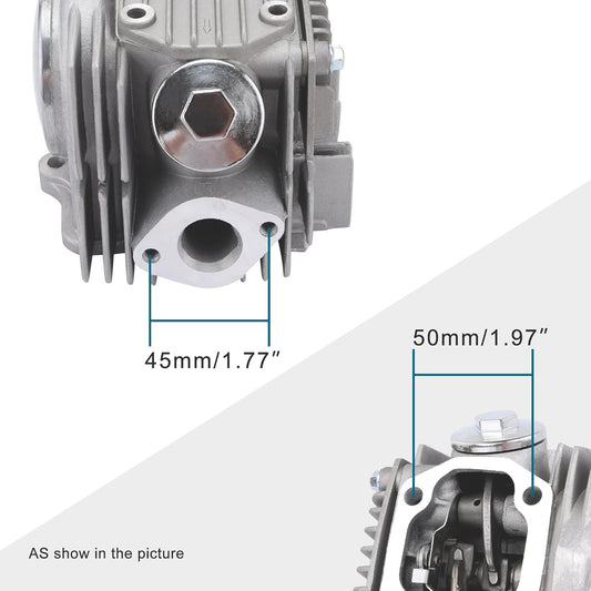 Cylinder Head 52.4mm For 4 Stroke 110cc ATV Go Kart Scooter