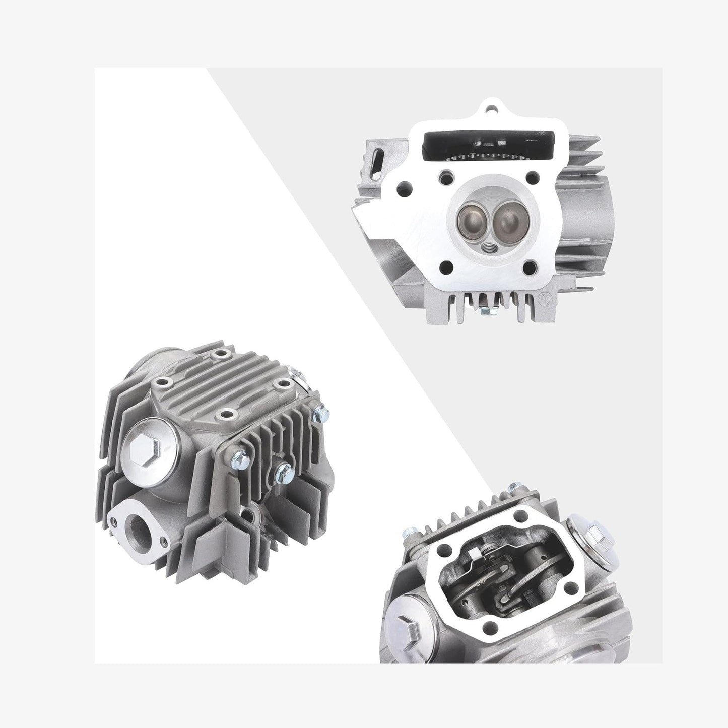 Cylinder Head 52.4mm For 4 Stroke 110cc ATV Go Kart Scooter