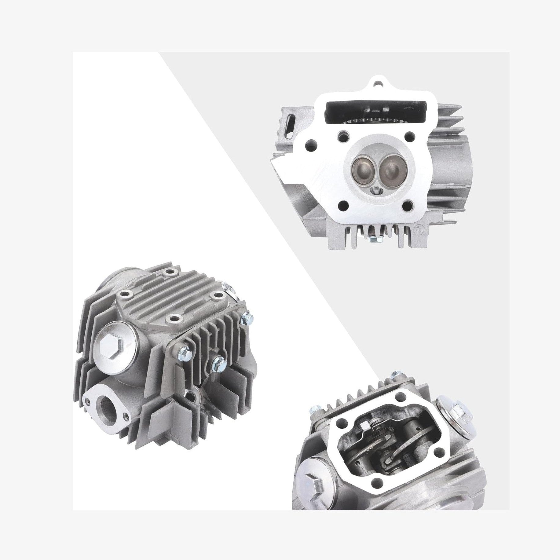 Cylinder Head 52.4mm For 4 Stroke 110cc ATV Go Kart Scooter