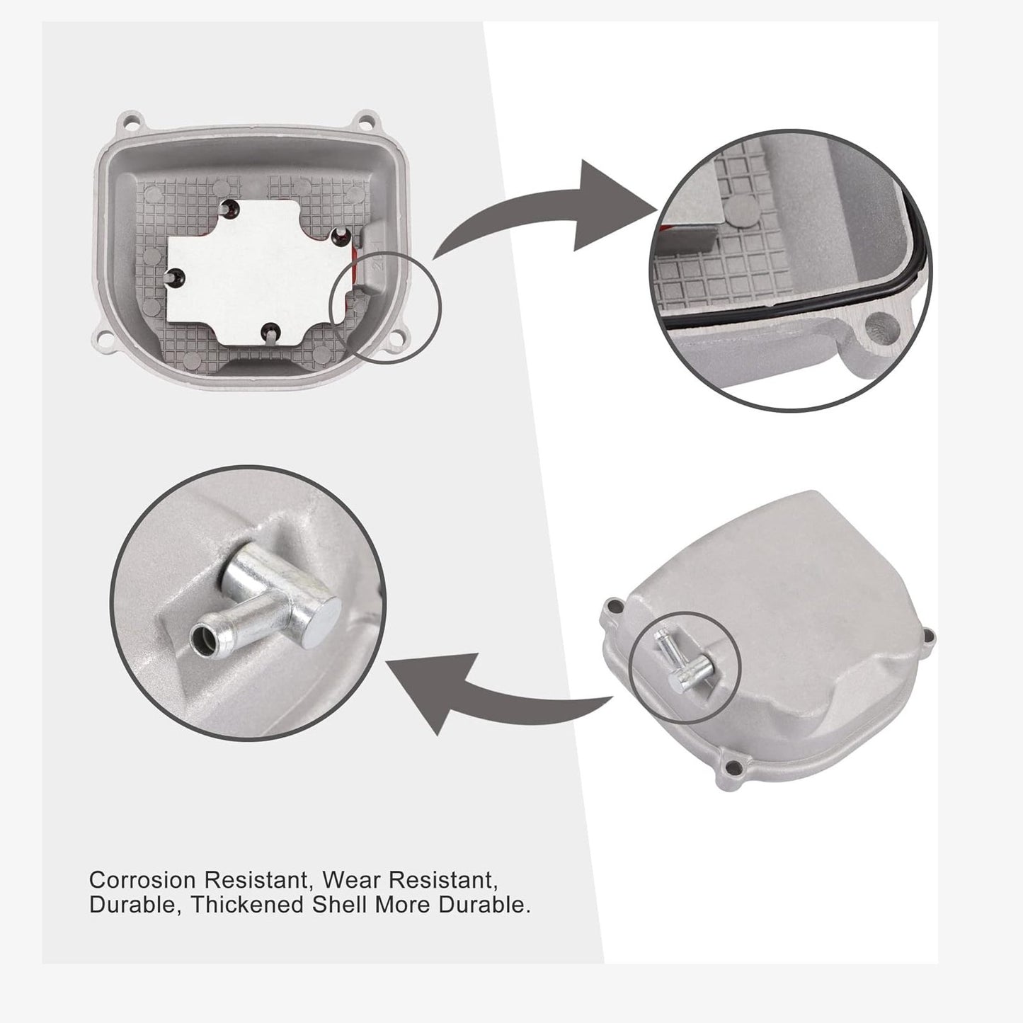 GOOFIT Cylinder Head Cover for 150cc 4 Stroke GY6 Engines Scooter ATV Go Karts