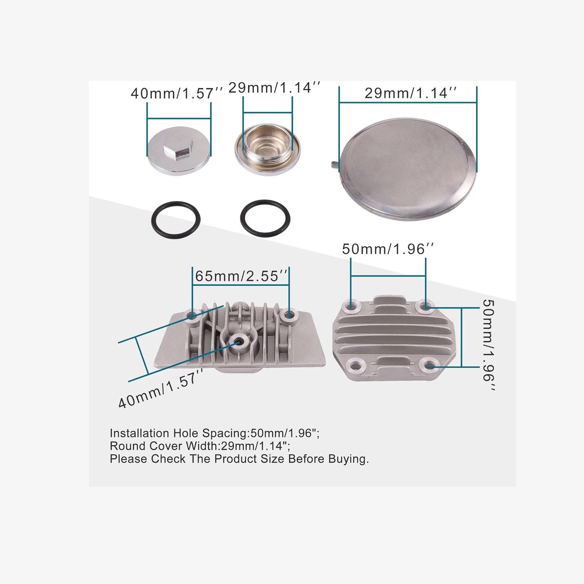 GOOFIT Cylinder Head Cover Sets Replacement for 125cc Taotao SSR ATV Dirt Bike Go Kart