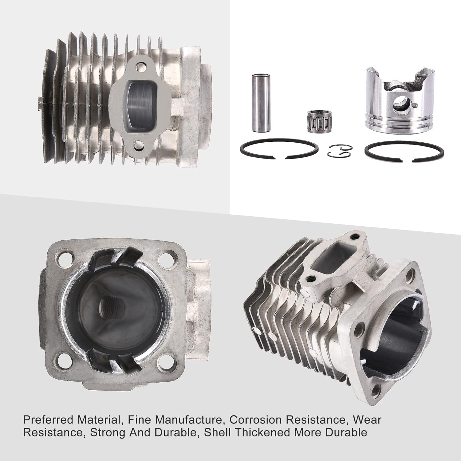 GOOFIT 40mm Bore Cylinder Kit with Piston for 2 Stroke 47cc 49cc Pocket Bike Mini Quad Chain Saw