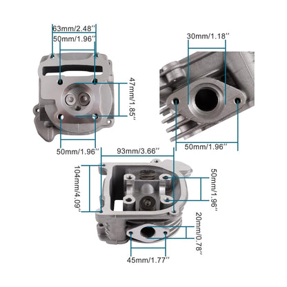 Cylinder Kit 47mm For 80cc 4 Stroke 139QMB GY6