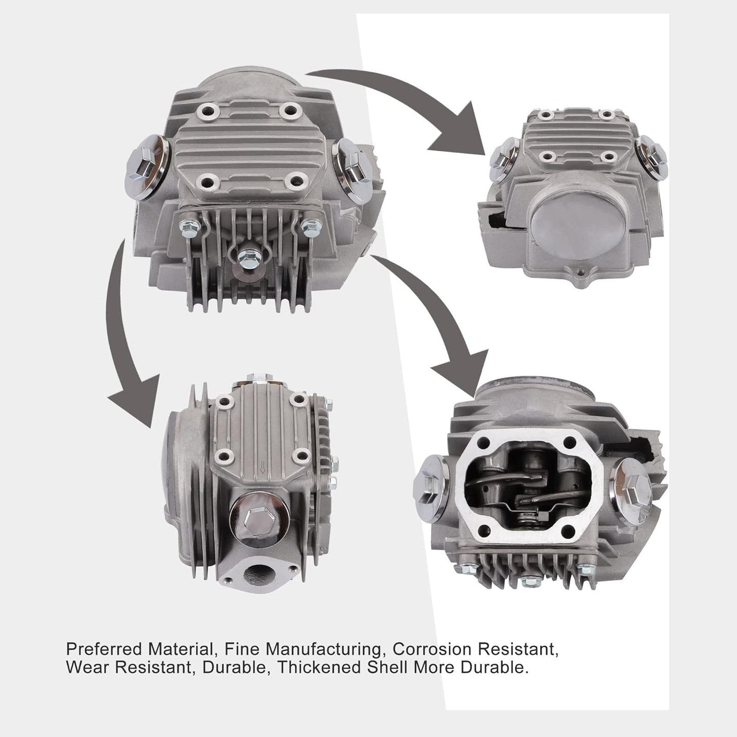 Cylinder Kit 52.4mm For 4 Stroke TaoTao Coolster 110cc Engine