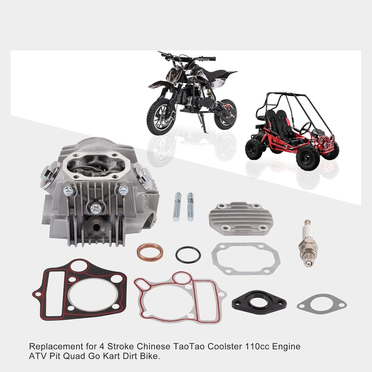 Cylinder Kit 52.4mm For 4 Stroke TaoTao Coolster 110cc Engine