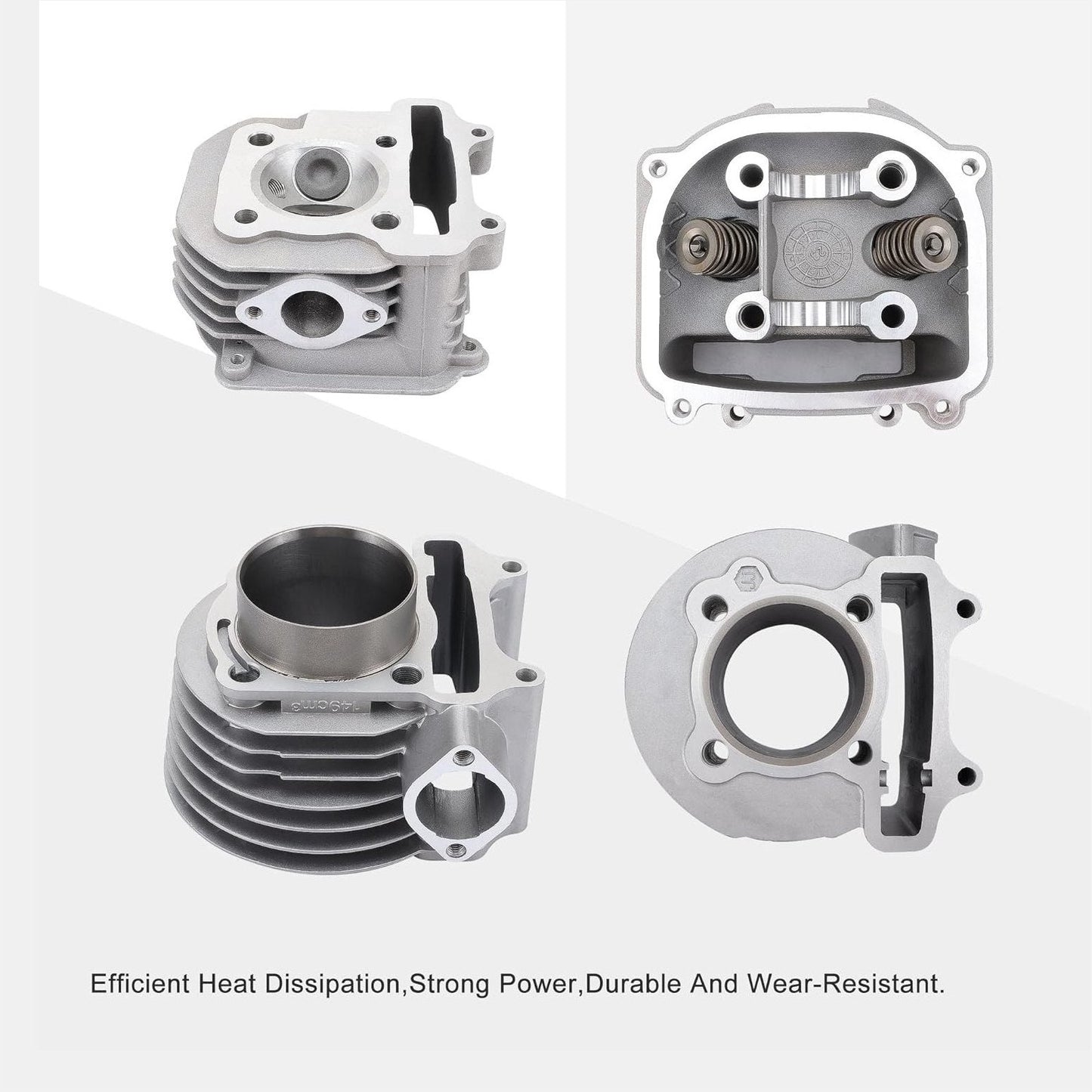 Cylinder Kit 57.4mm For 150cc 4stroke GY6 157QMJ Engine