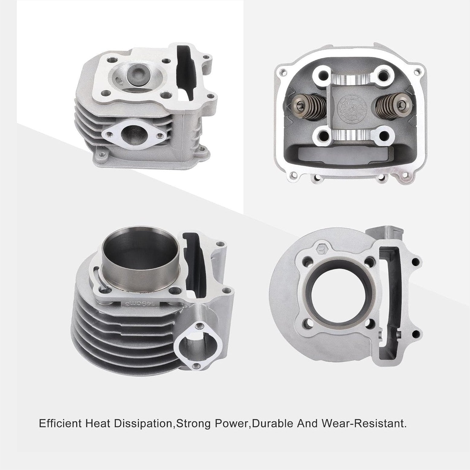 Cylinder Kit 57.4mm For 150cc 4stroke GY6 157QMJ Engine