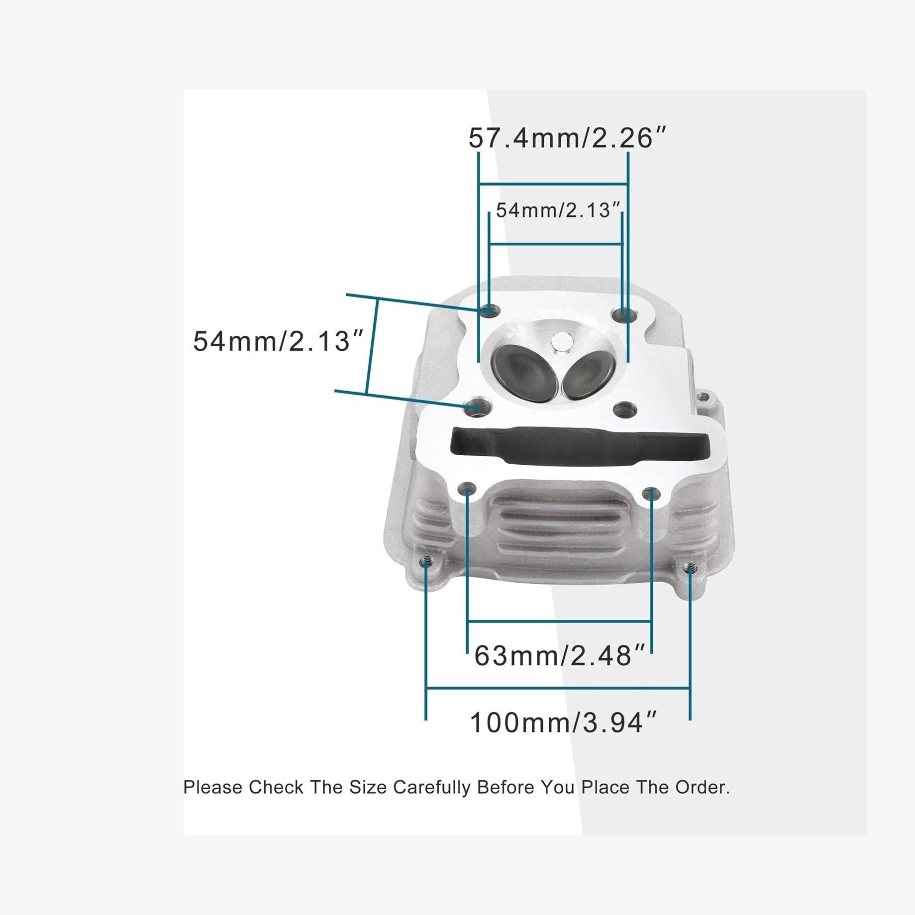 Cylinder Kit 57.4mm For 150cc 4stroke GY6 157QMJ Engine