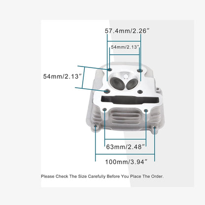 Cylinder Kit 57.4mm For 150cc 4stroke GY6 157QMJ Engine
