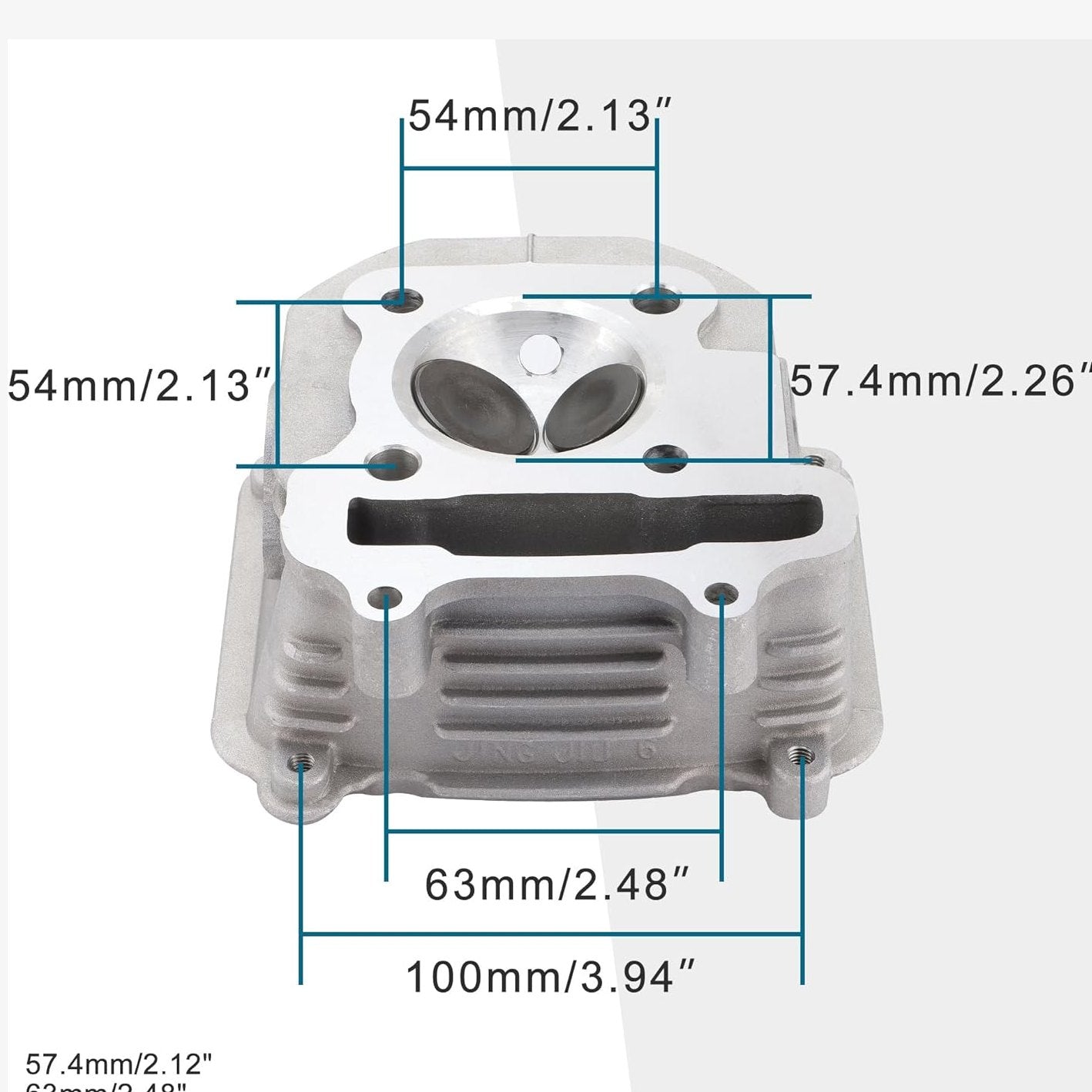 Cylinder Kit 57.4mm For 4 Stroke GY6 150cc 157QMJ Engine