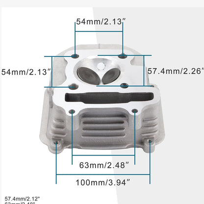 Cylinder Kit 57.4mm For 4 Stroke GY6 150cc 157QMJ Engine