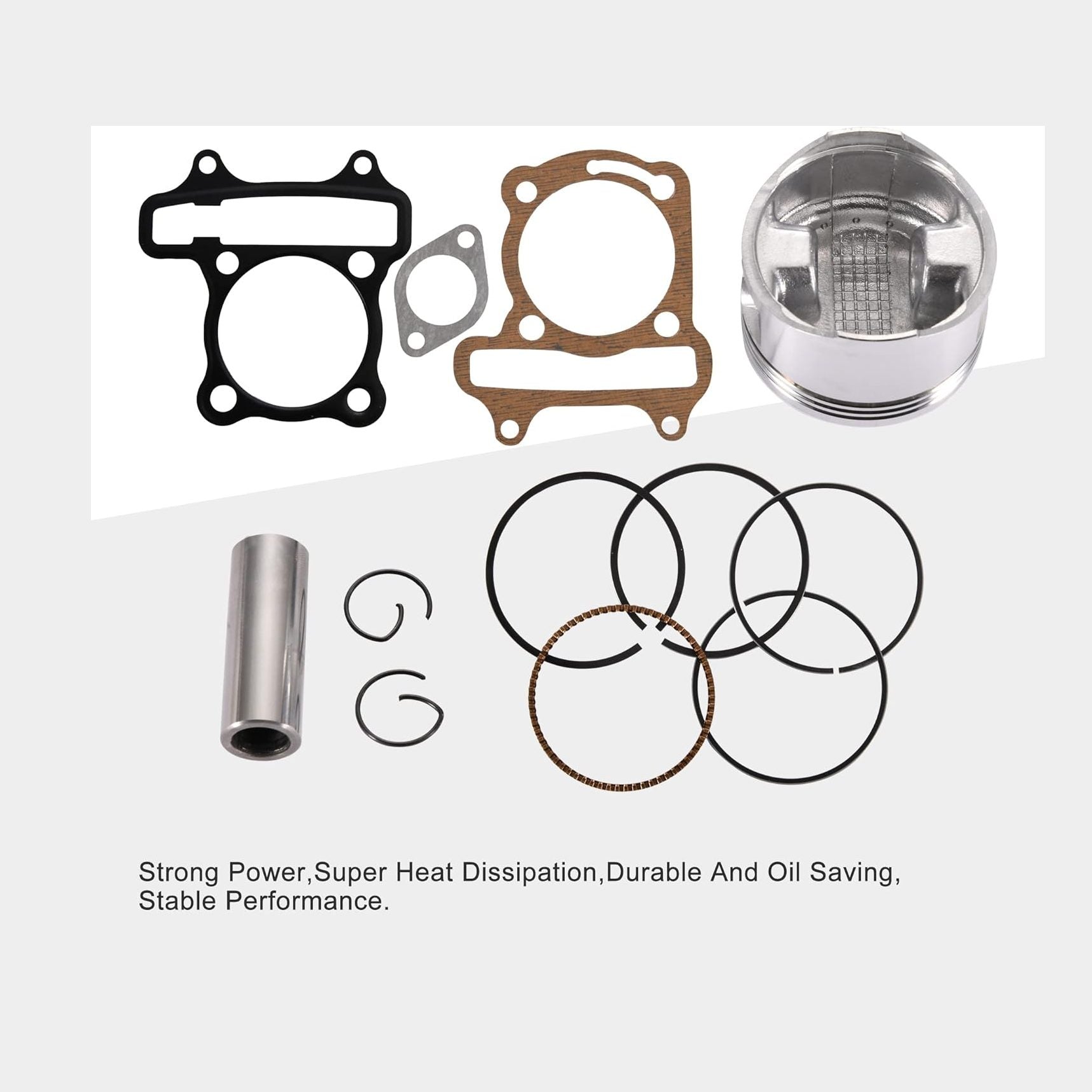Cylinder Kit 57.4mm For 4 Stroke GY6 150cc ATV 157QMJ Engine