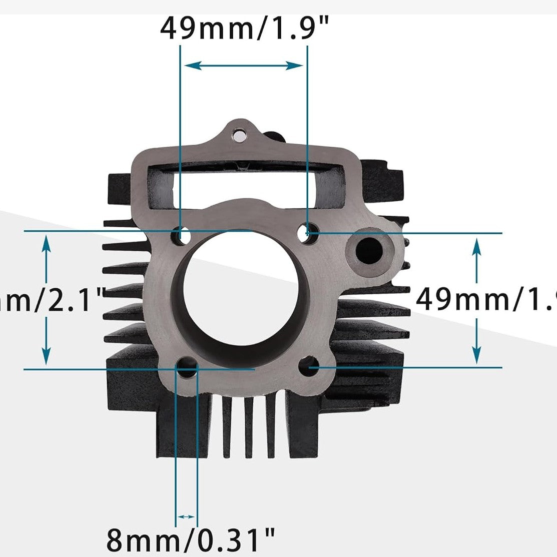 Cylinder Kits 52.4mm For 110cc 4-Stroke Engine ATV Go Kart