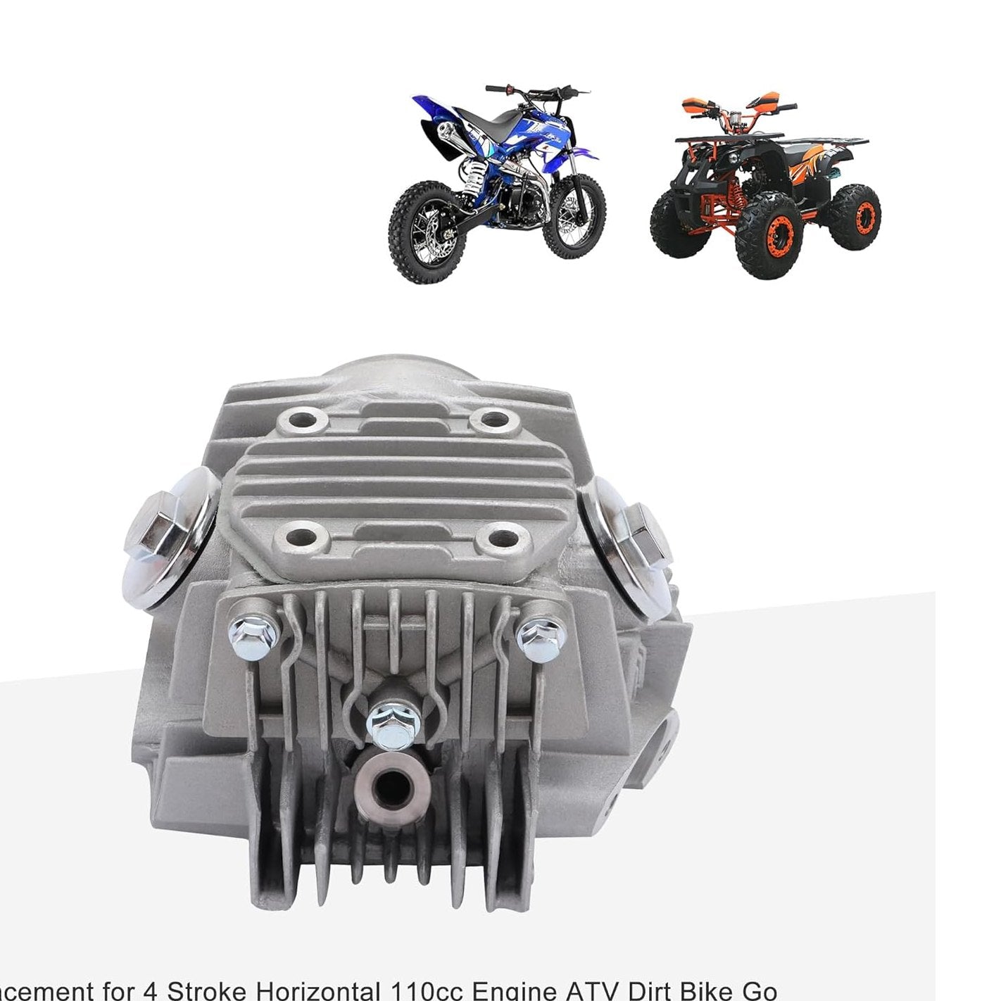 Cylinder Kits 52.4mm For 110cc 4 Stroke Horizontal Engine