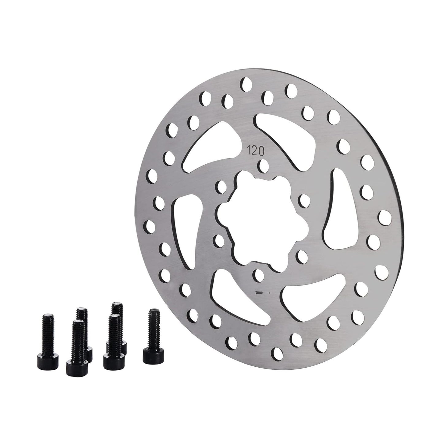 GOOFIT Bicycle motorcycle Disc 120mm Disc Rotor Brake Rotors 6-Bolt mounting For EBikes, Mountain Bike And Sports Bike