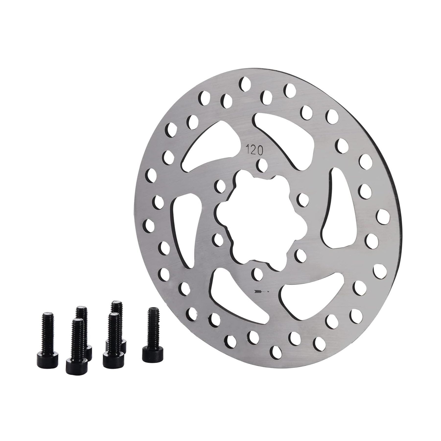 GOOFIT Bicycle motorcycle Disc 120mm Disc Rotor Brake Rotors 6-Bolt mounting For EBikes, Mountain Bike And Sports Bike