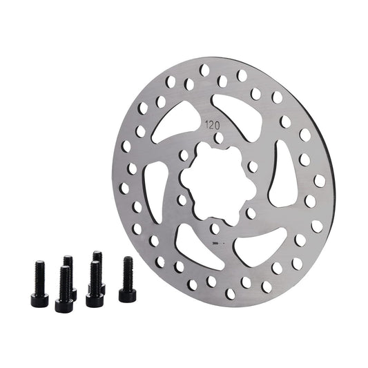 GOOFIT Bicycle motorcycle Disc 120mm Disc Rotor Brake Rotors 6-Bolt mounting For EBikes, Mountain Bike And Sports Bike