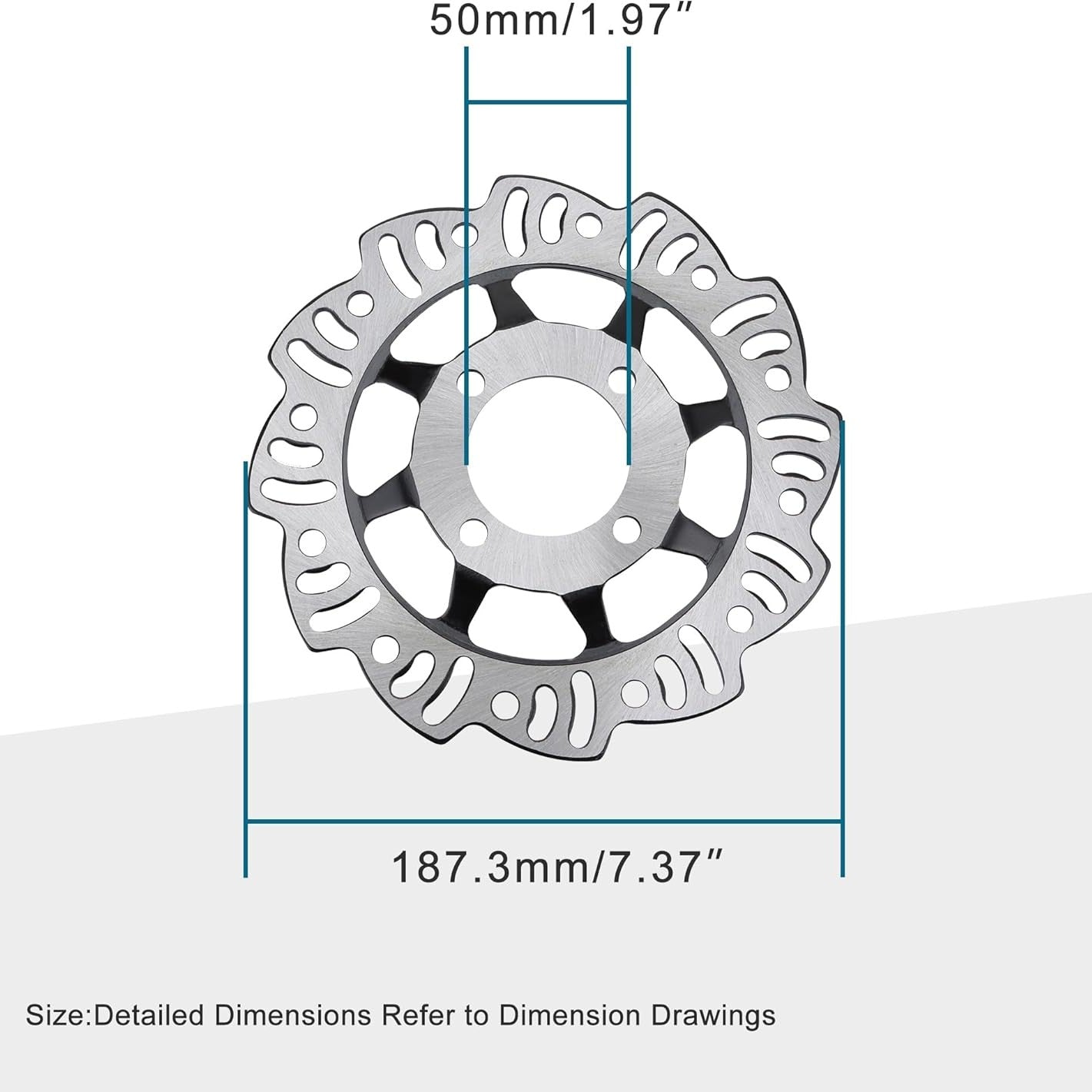 GOOFIT Motorcycle Front Rear Disc Brake Plate Rotor Replacement for 50cc 70cc 90cc 110cc 125cc Dirt Bike Motorcycle ATV Scooter