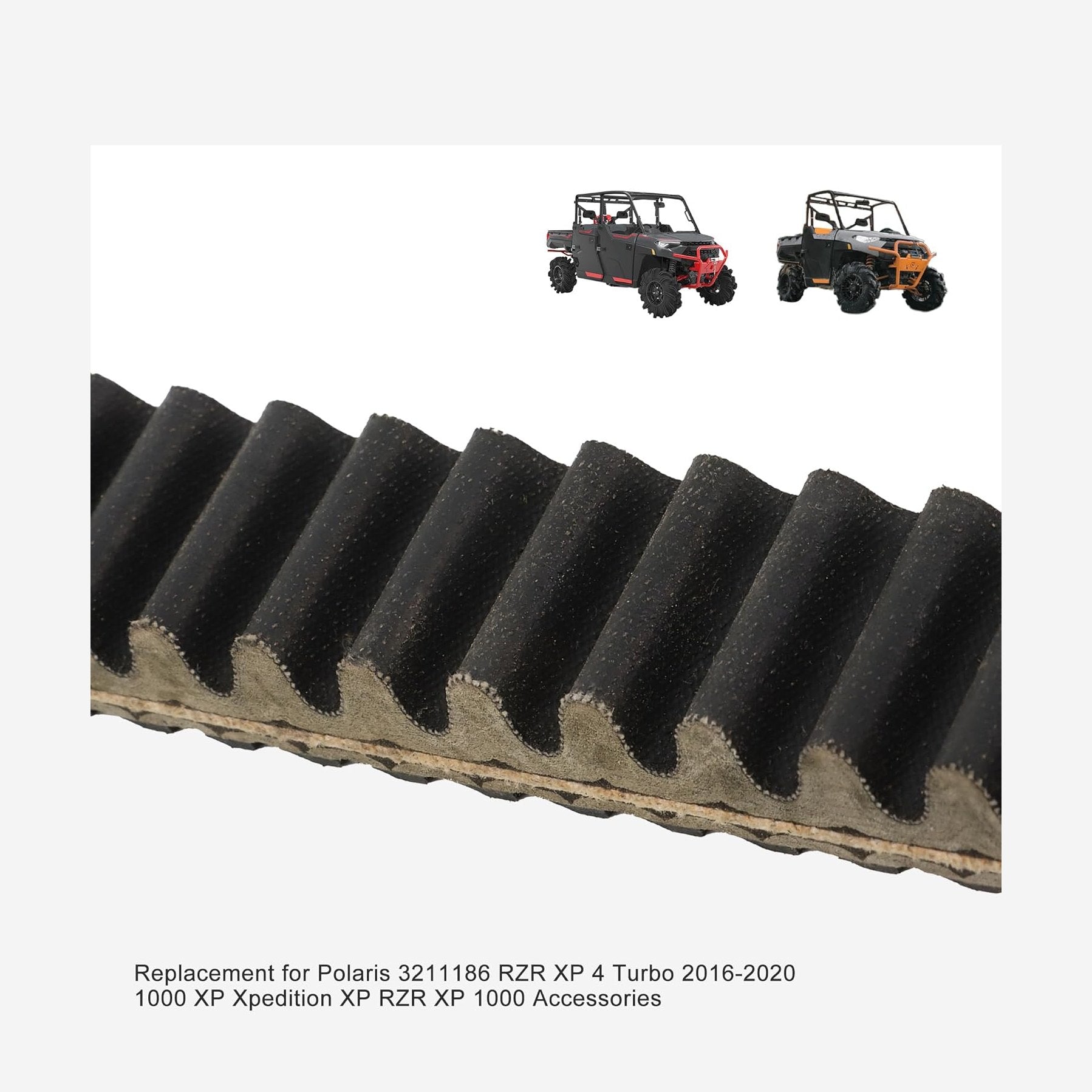 GOOFIT Heavy Duty Transmission Clutch Drive Belt 3211186 Replacement for Polaris RZR XP 4 Turbo 2016-2020 1000 XP Xpedition XP RZR XP 1000 Accessories