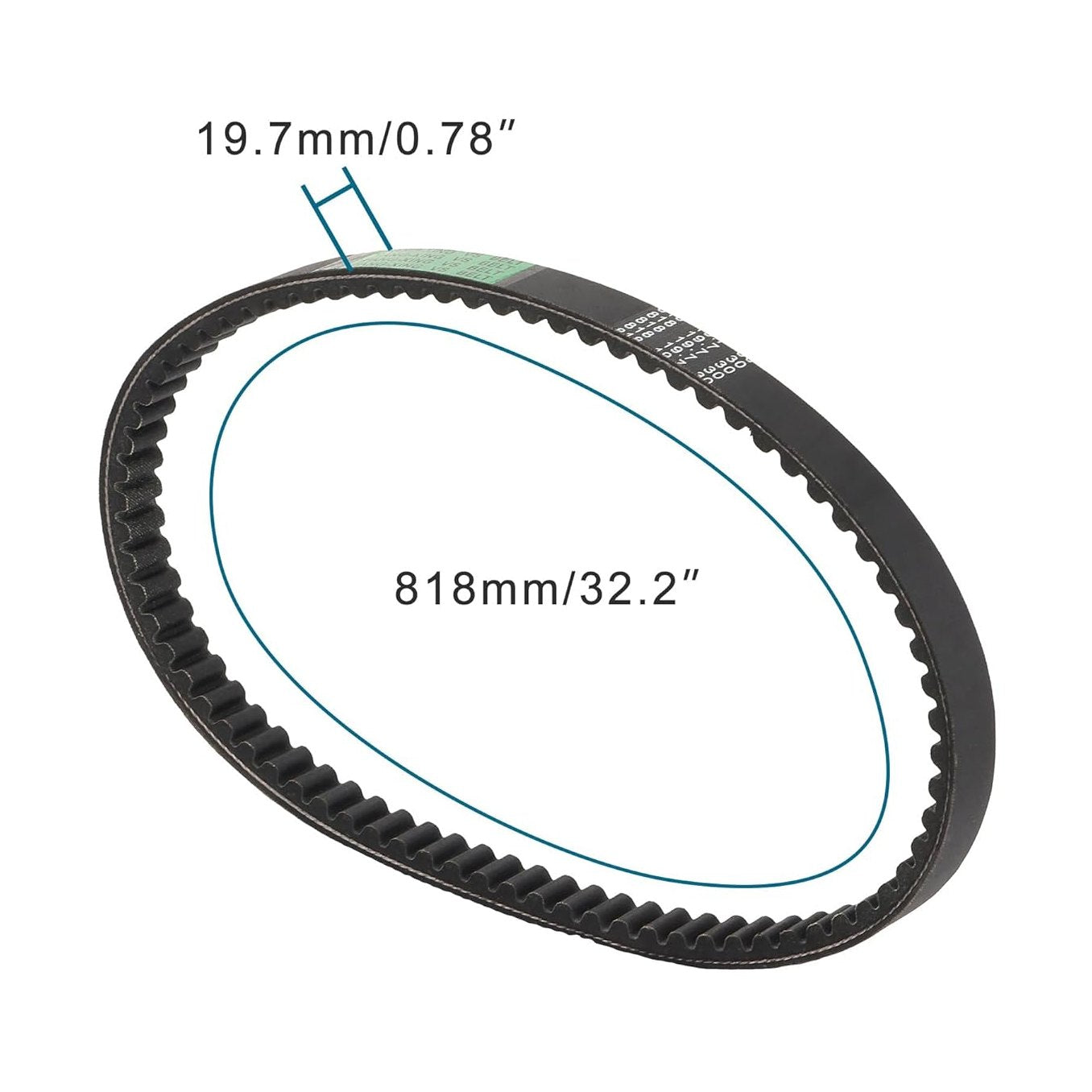 GOOFIT Drive Belt Timing Belt Replacemnet for 818 19.7 30 Size Scooter Moped ATV Motorcycle