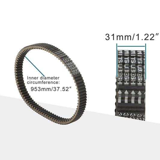GOOFIT Wrapped Height Industrial Rubber Replacement for Power Transmission Clutch Drive Belt 320X1034 320x1034 320 1034 500 Xinyang 500 192MR-1001700 P800-1001700 LU018234 1034 32