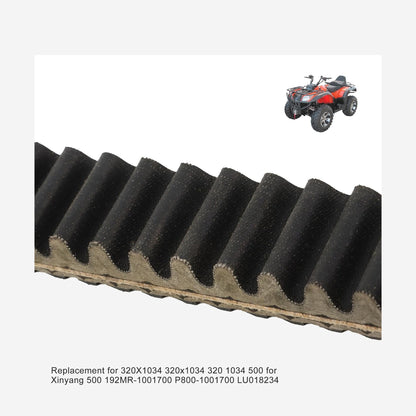 GOOFIT Wrapped Height Industrial Rubber Replacement for Power Transmission Clutch Drive Belt 320X1034 320x1034 320 1034 500 Xinyang 500 192MR-1001700 P800-1001700 LU018234 1034 32