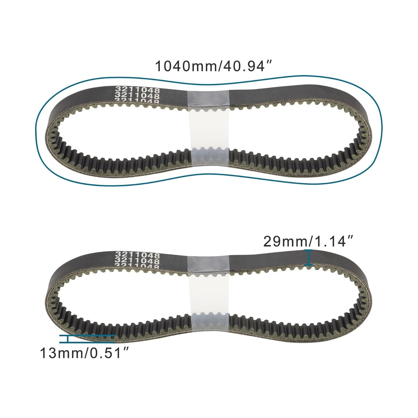 GOOFIT Motorcycle Drive Belt Replacement for 1993-2019 Polaris Ranger 500 RZR 800 Scrambler 400 Trail Boss 250 Spare Parts
