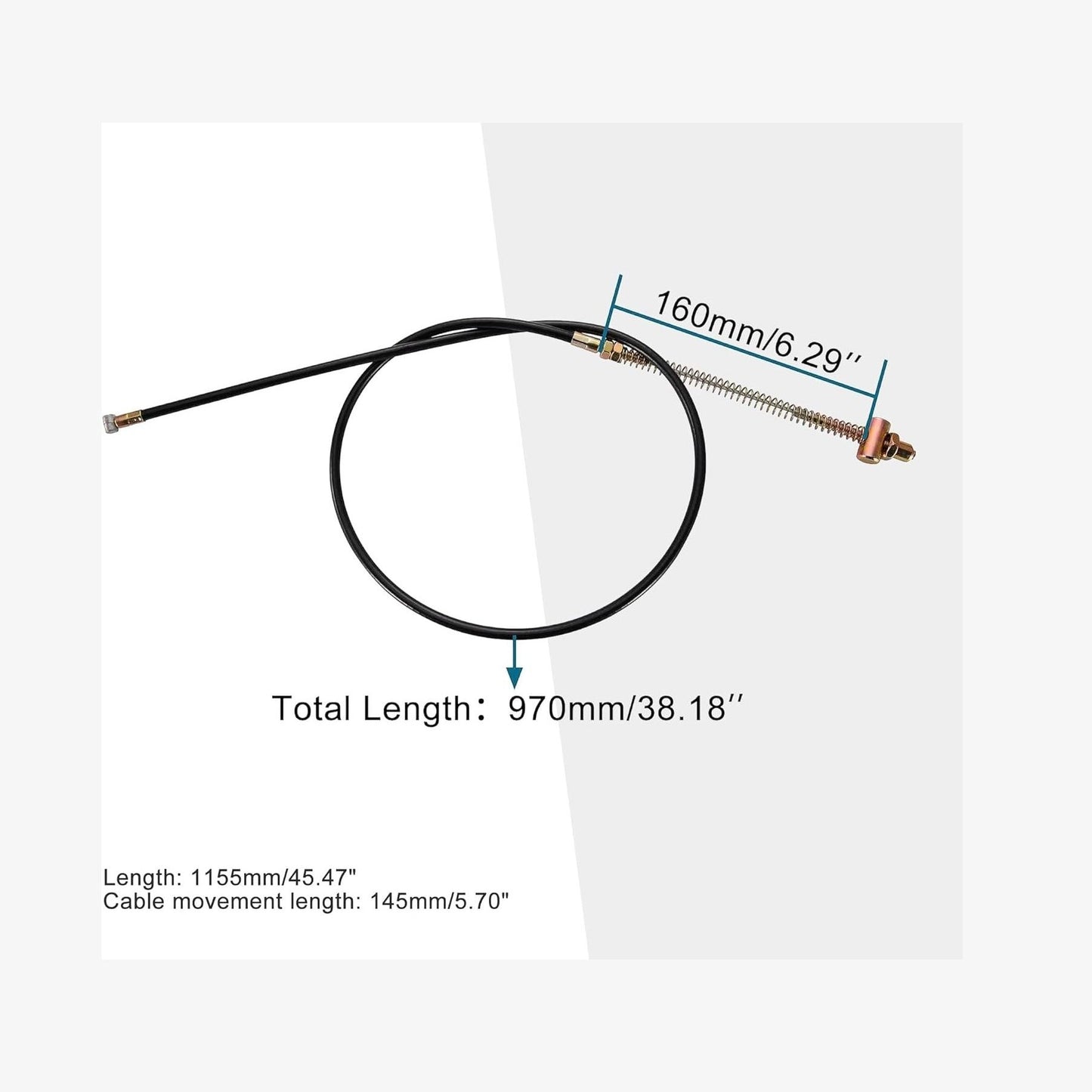 GOOFIT 38.18" Drum Brake Cable for 50cc 70cc 90cc 110cc 125cc 140cc 150cc Engine Pit Dirt Bike Off Road Motorcycle