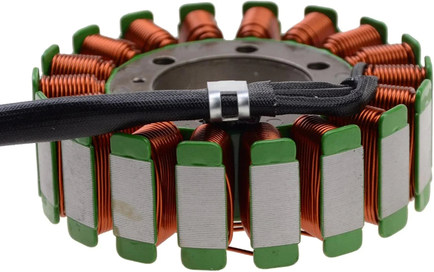 Motorcycle magneto stator coil with copper wire and green ends for Ducati 996 replacement