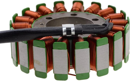 Motorcycle magneto stator coil with copper wire and green ends for Ducati 996 replacement