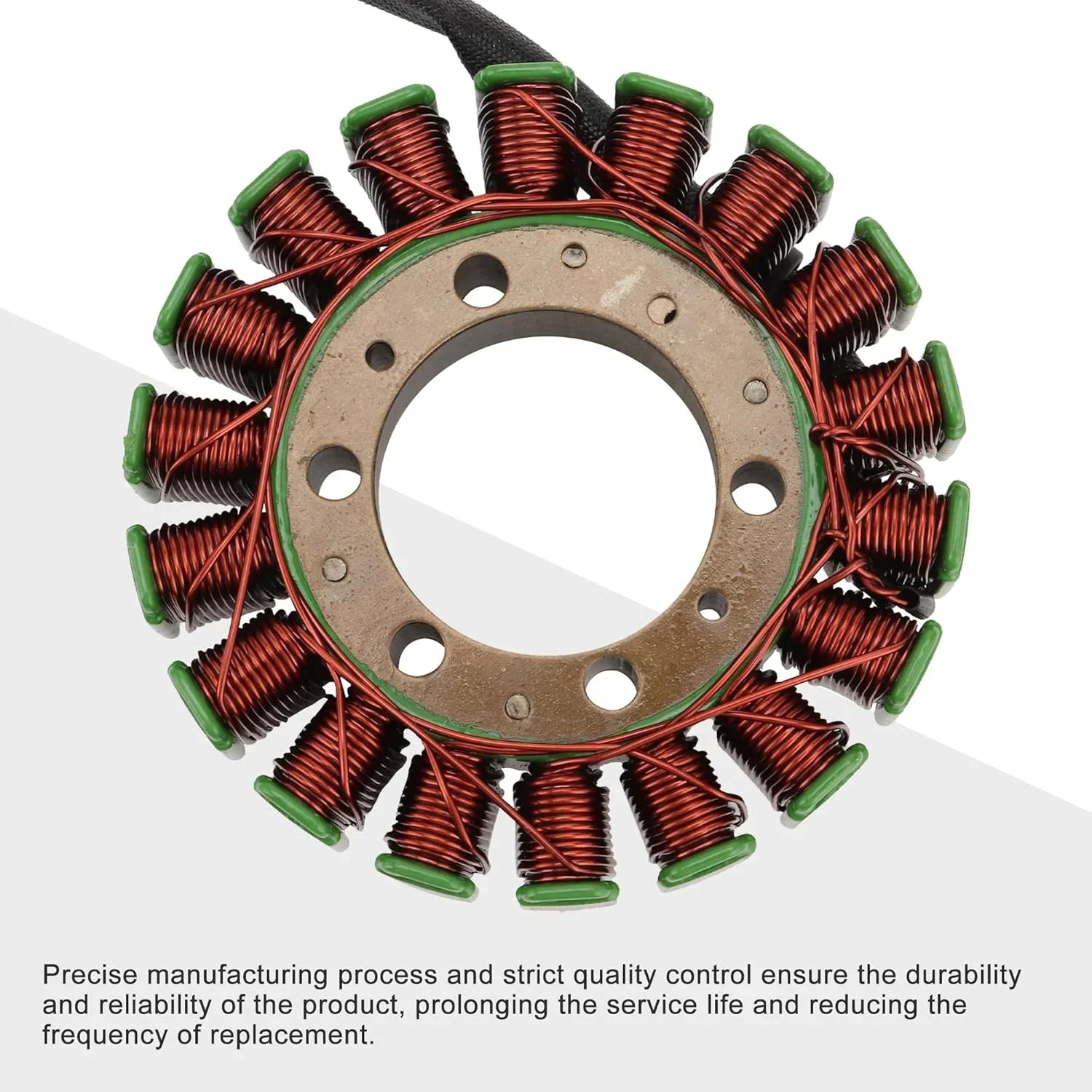 Motorcycle stator coil with copper windings, replacement part for Ducati Monster engines