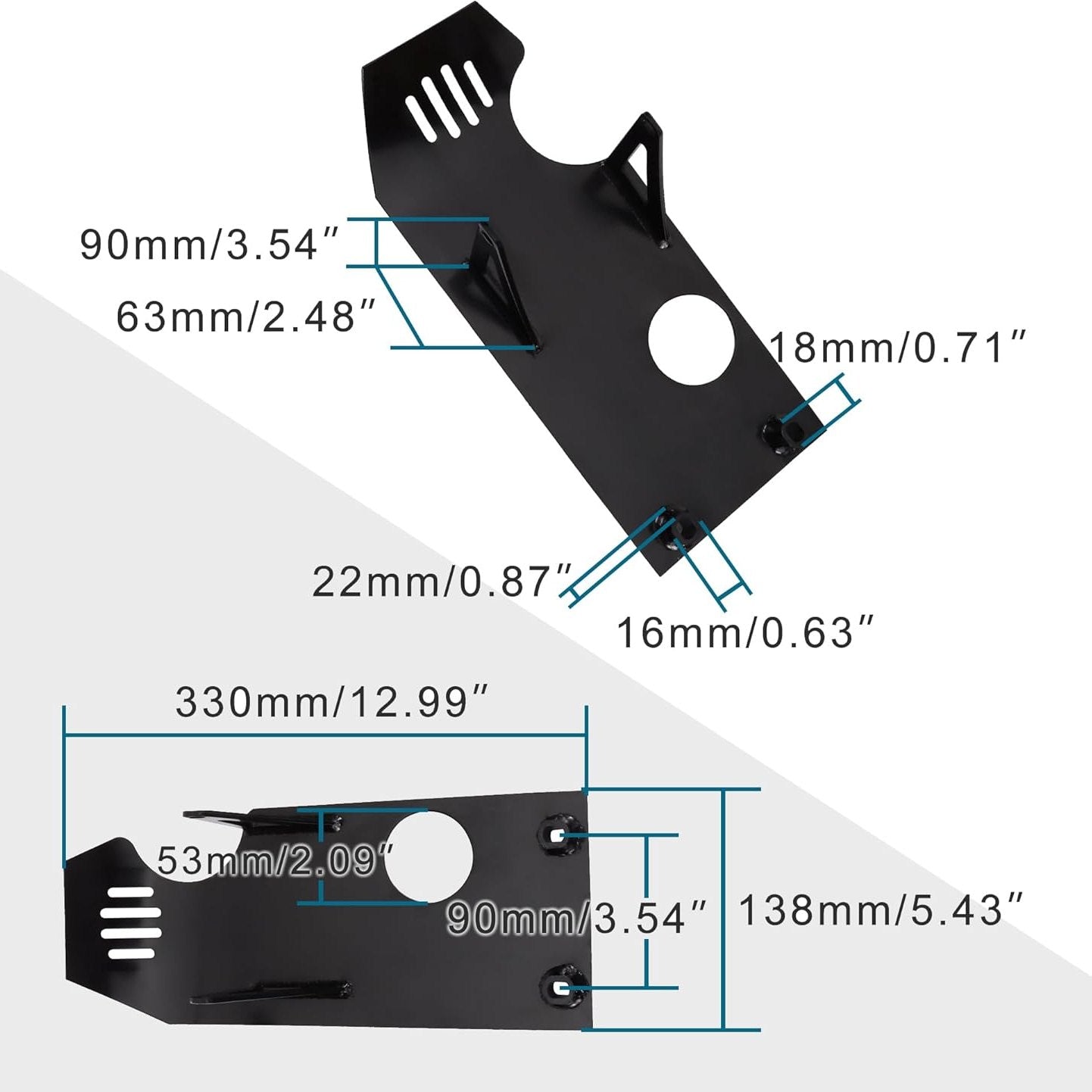 GOOFIT Engine Guards Modified Motorbike Parts Black Replacement for Motorcycle Dirt bike