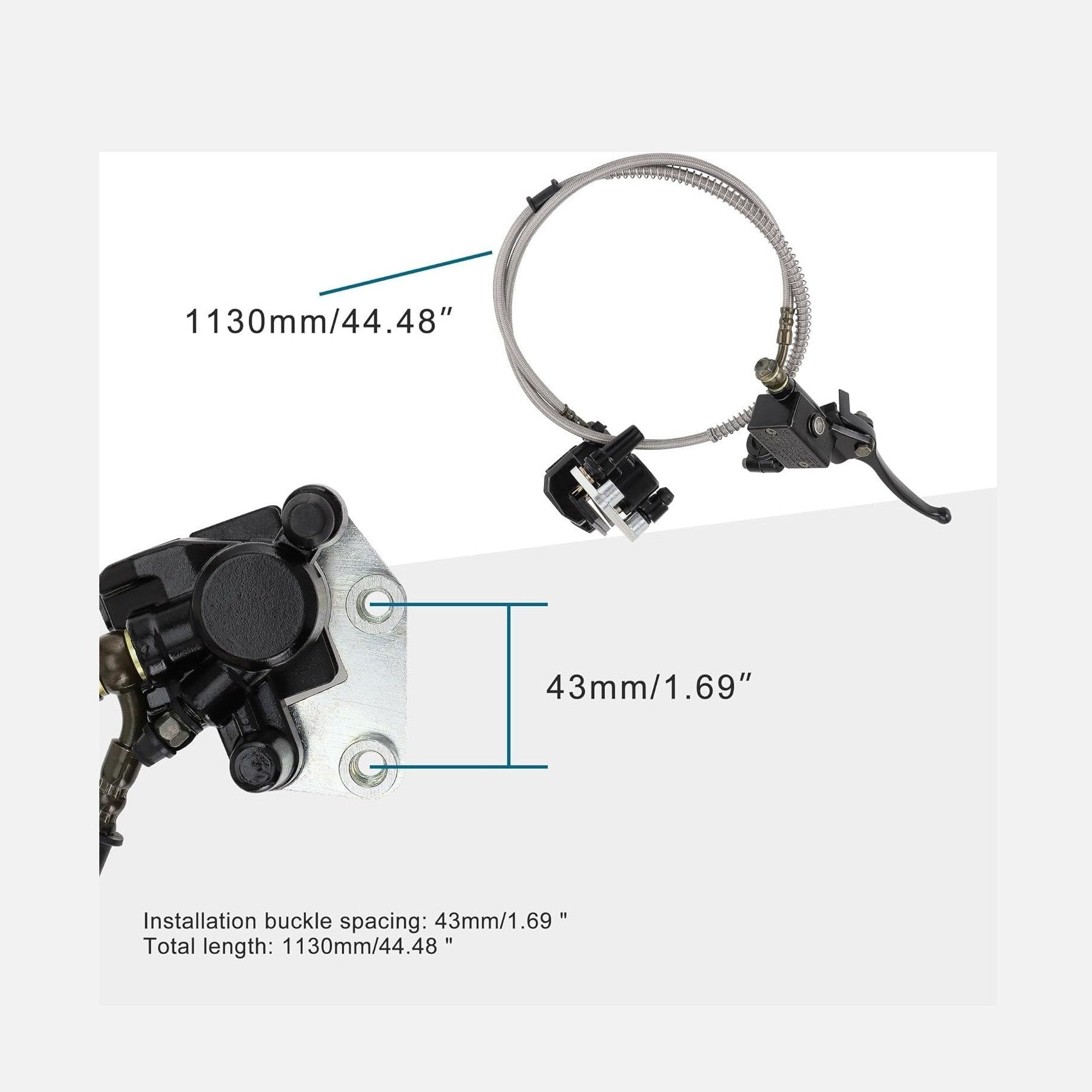Front Brake Assembly For 110cc 125cc Dirt Bike ATV Scooter