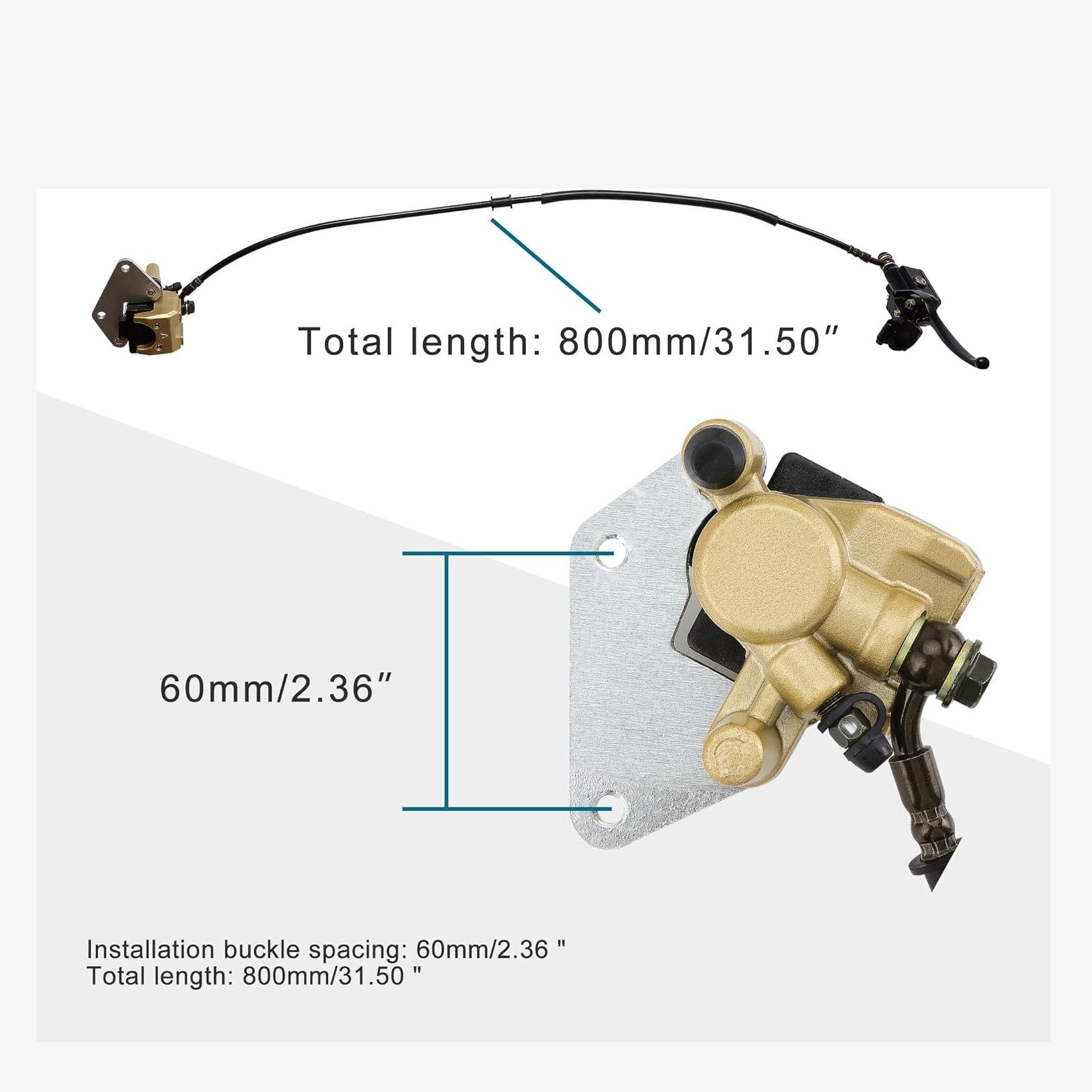 Front Brake Assembly For 50cc - 125cc ATV Dirt Bike