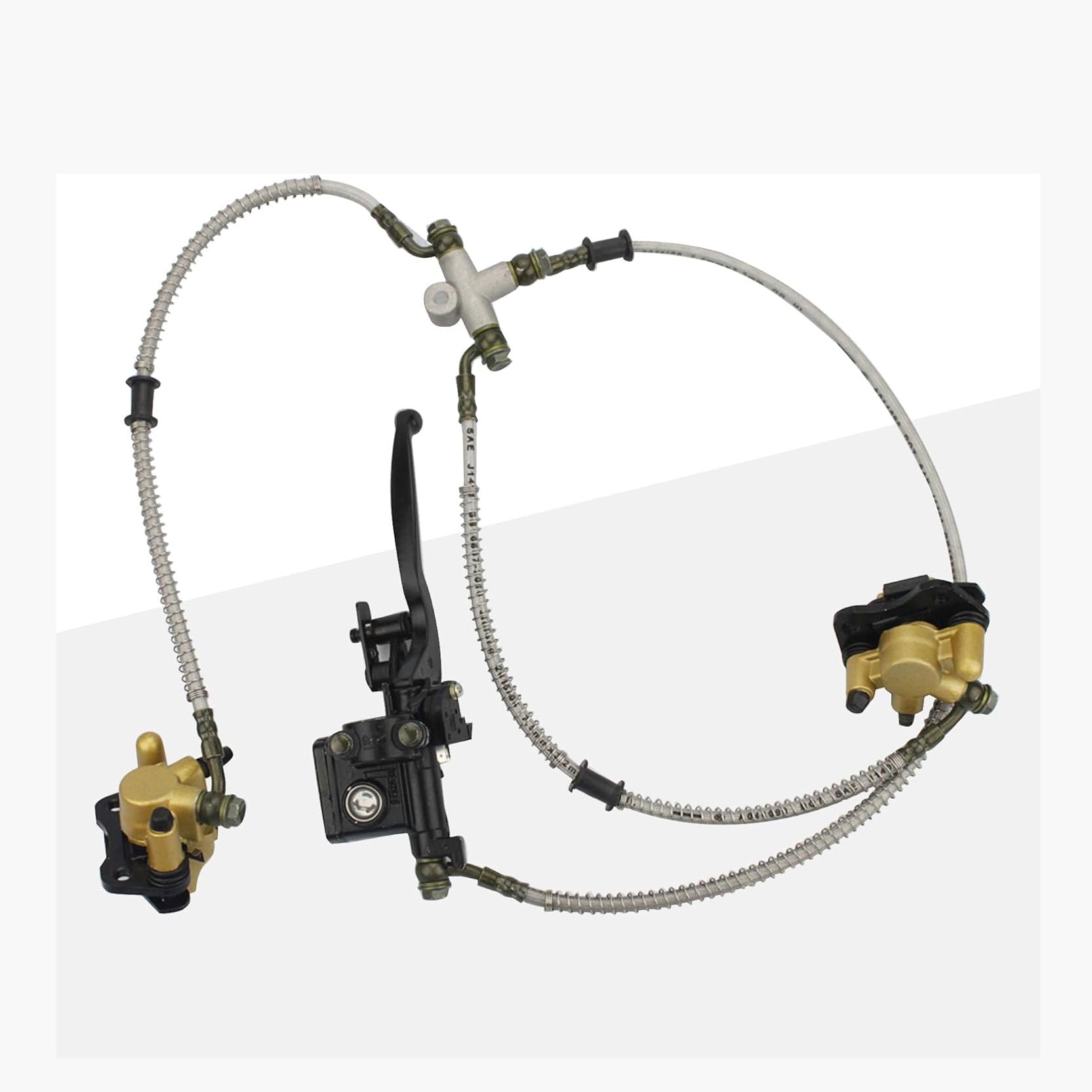 Front Brake Assembly with Brake Pad For 50cc 70cc 90cc 110cc 125cc ATV