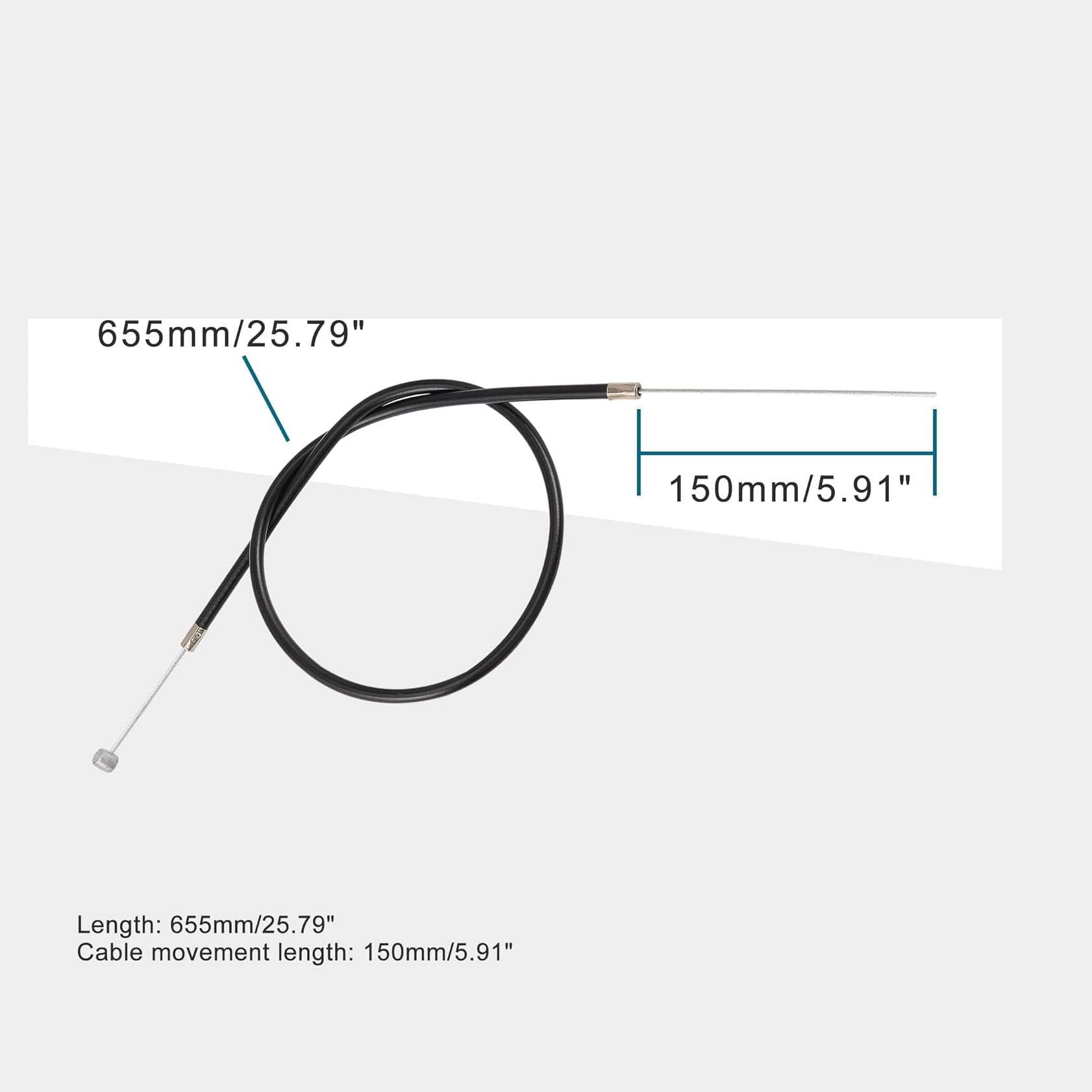 GOOFIT 25.79" Front Brake Cable for 2-Stroke 47cc 49cc Pocket Pit Dirt Bike