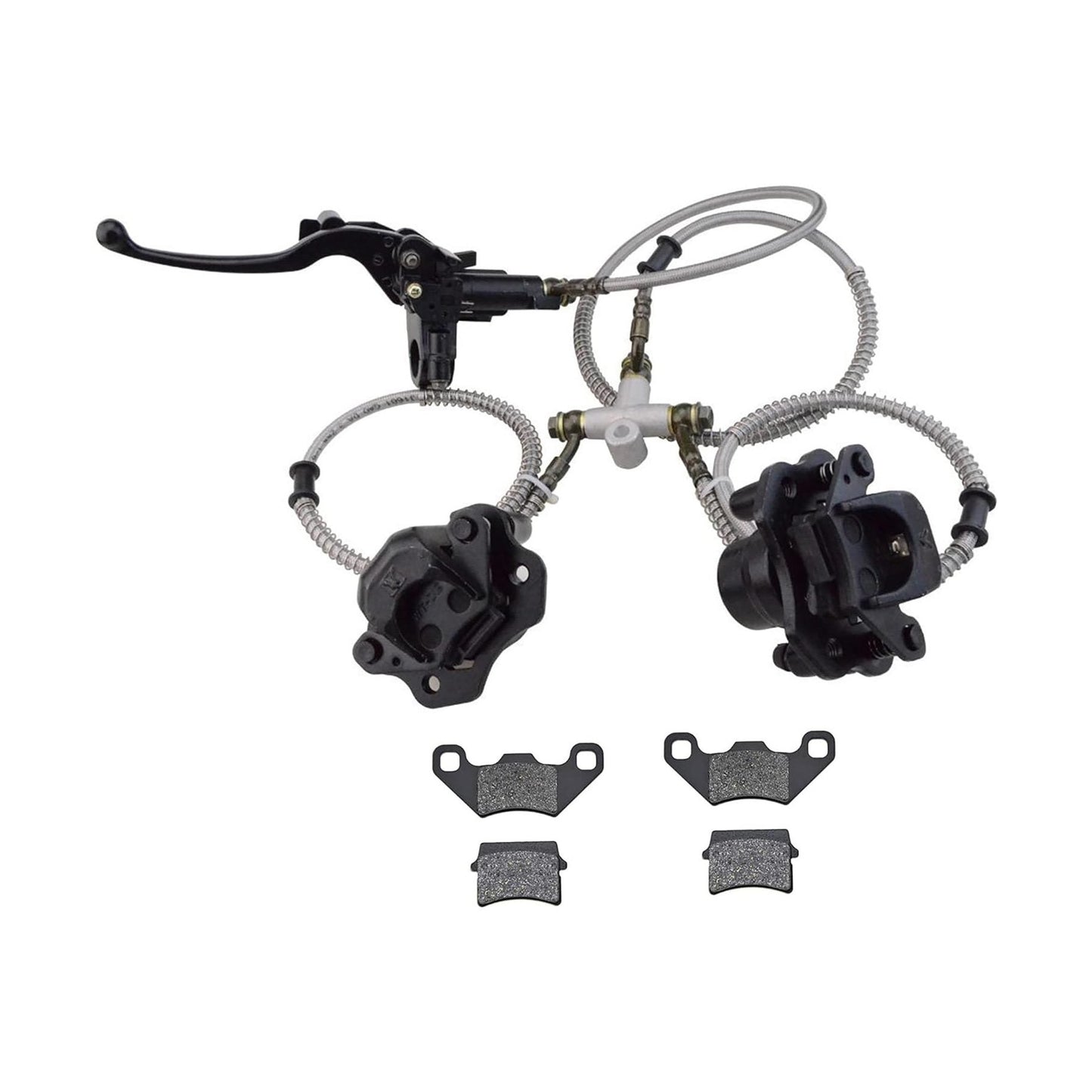 Front Disc Brake Assembly With Rear Brake Pad For ATV