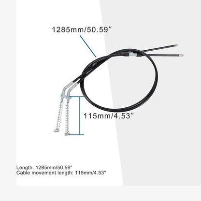 GOOFIT 50.5 Inch Front Drum Brake Cable Set for 200cc 250cc Breeze YFA1 Moto-4 YMF80 Water-Cooled ATV 2 pcs/Set