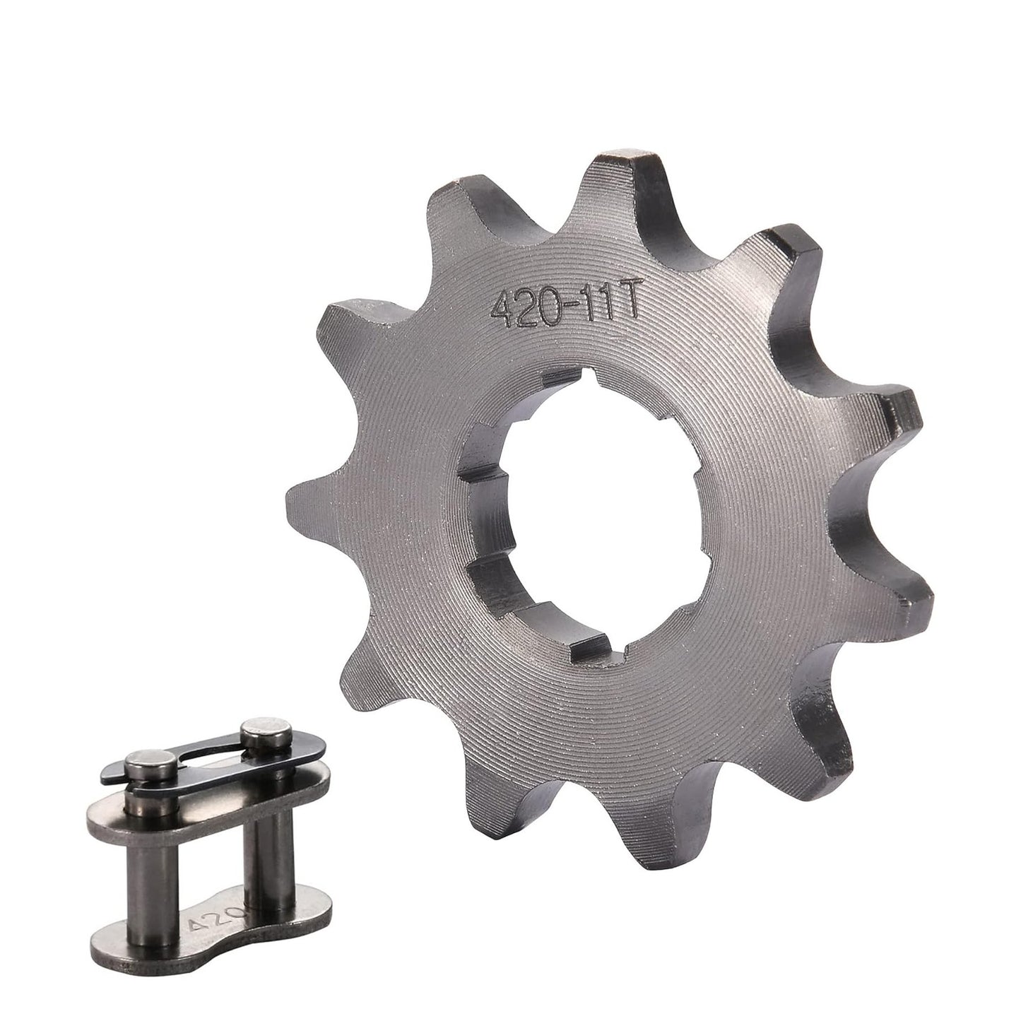 GOOFIT 420-11T 20mm Motorcycle Front Engine Sprocket Replacement for 50cc 70cc 90cc 110cc 125cc Dirt Pit Bike Mini Bike ATV